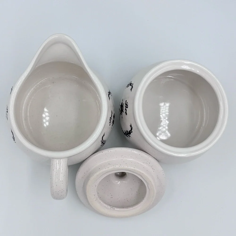 Bee Collection “Bee Nice” Ceramic Sugar & Creamer Set
